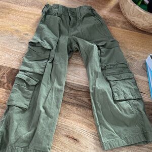 Olive Green Cargo Pants - Multi Pocket Utility Style